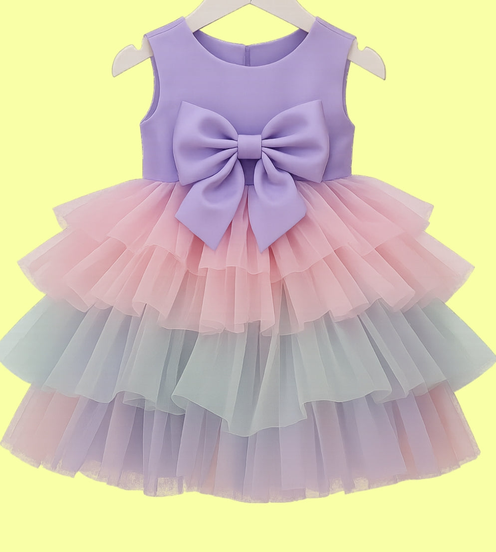 Fairy Whispers: Pastel Dream Tutu Dress