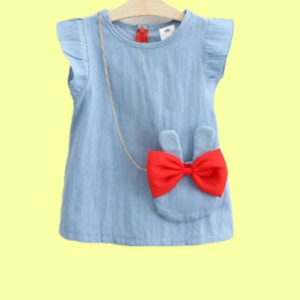 Denim Bunny Charm Dress